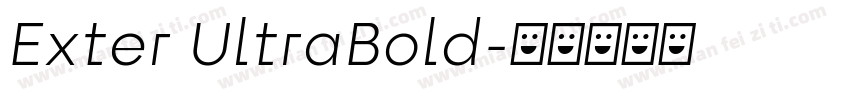 Exter UltraBold字体转换
